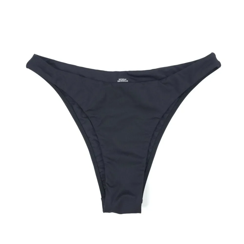 NEW Monday Swimwear Byron Bottom Black Minimal Resort Clean Girl Beachy Boho Y2k
